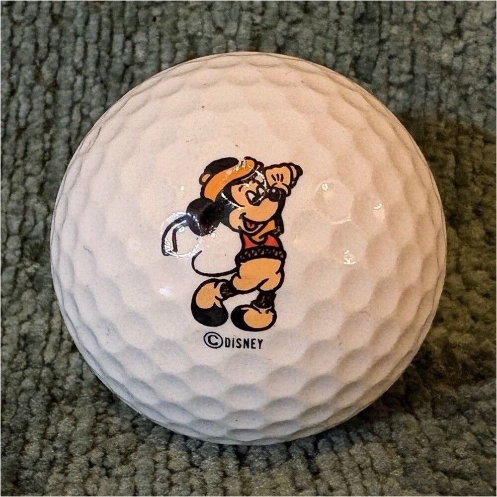 Vintage Mickey Mouse Golf Ball Disney Collectible